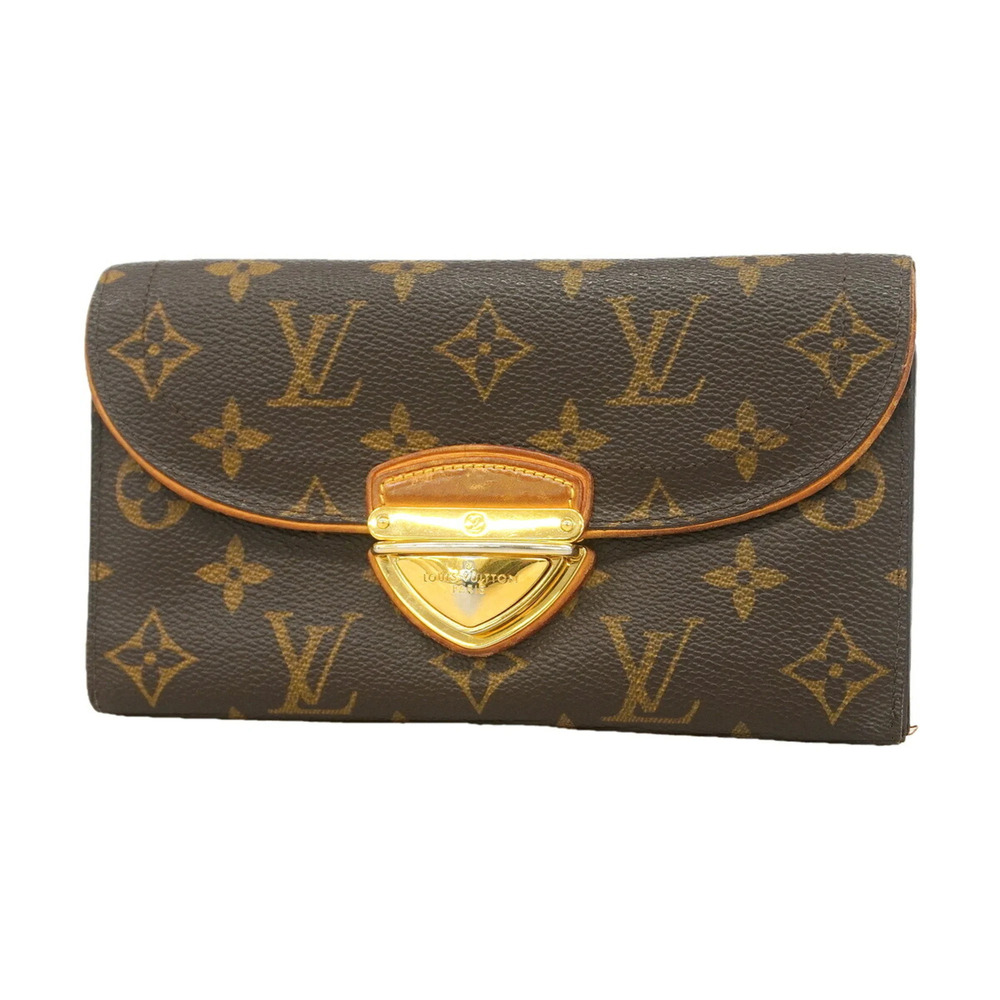 Louis Vuitton Tri-fold Long Wallet Monogram Portefeuille Eugenie M60123 Brown...
